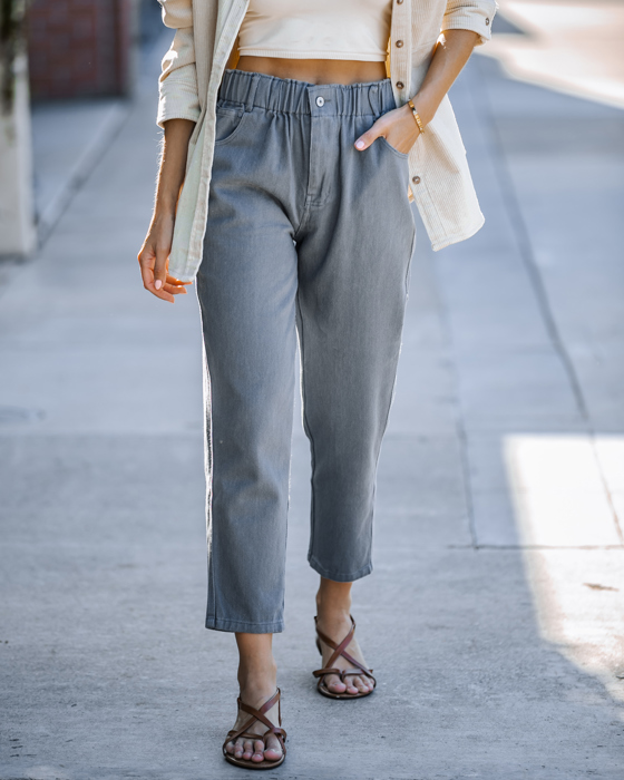 ELASTIC WAIST PANTS