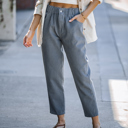 Large Charcoal ELASTIC WAIST PANTS