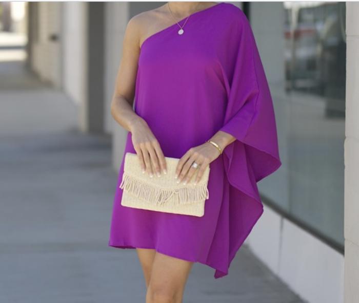 ONE SHOULDER STATEMENT DRESS