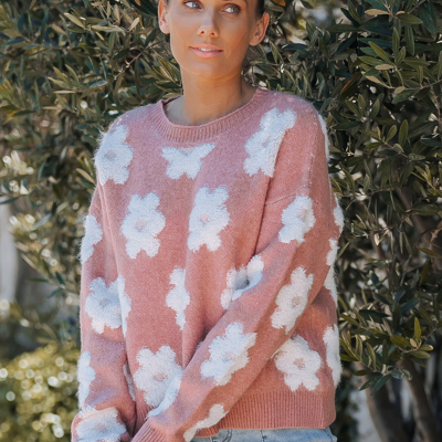 FLOWER SWEATER TOP