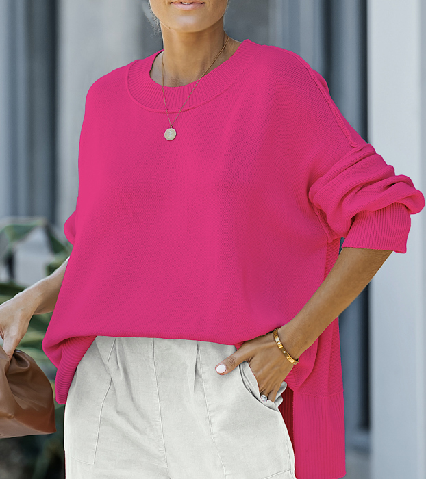 DROPPED SHOULDER SWEATER