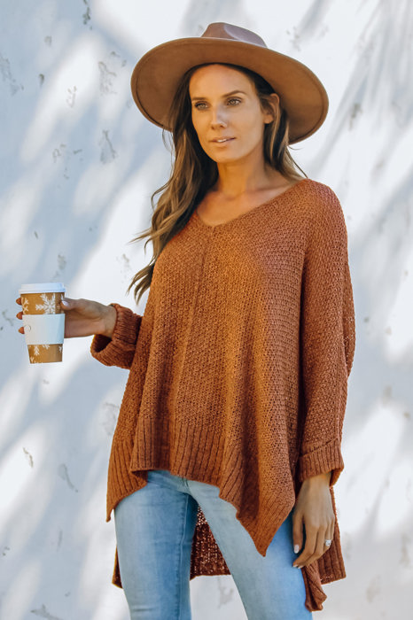 BREEZE SWEATER WITH SIDE SLITS