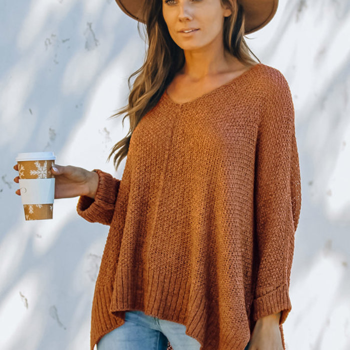BREEZE SWEATER WITH SIDE SLITS