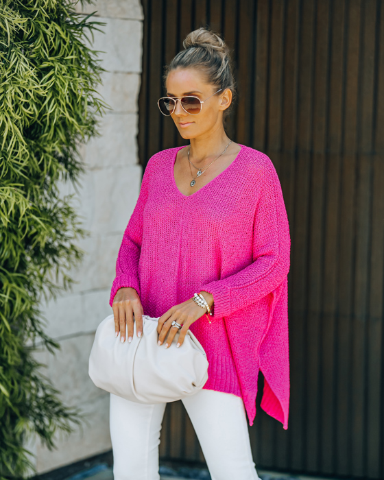 BREEZE SWEATER WITH SIDE SLITS