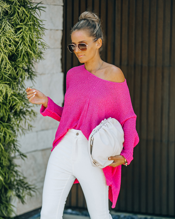 BREEZE SWEATER WITH SIDE SLITS