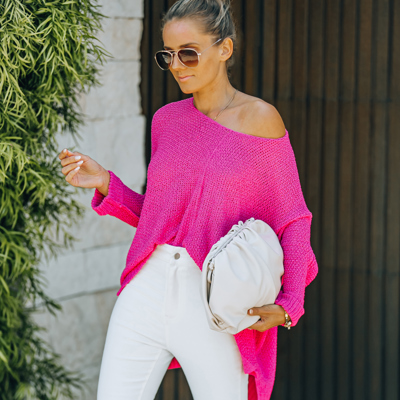 BREEZE SWEATER WITH SIDE SLITS
