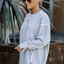  OVERSIZED SWEATSHIRT WITH SIDE SLITS