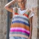 Medium Multicolor Multicolor Sweater Vest