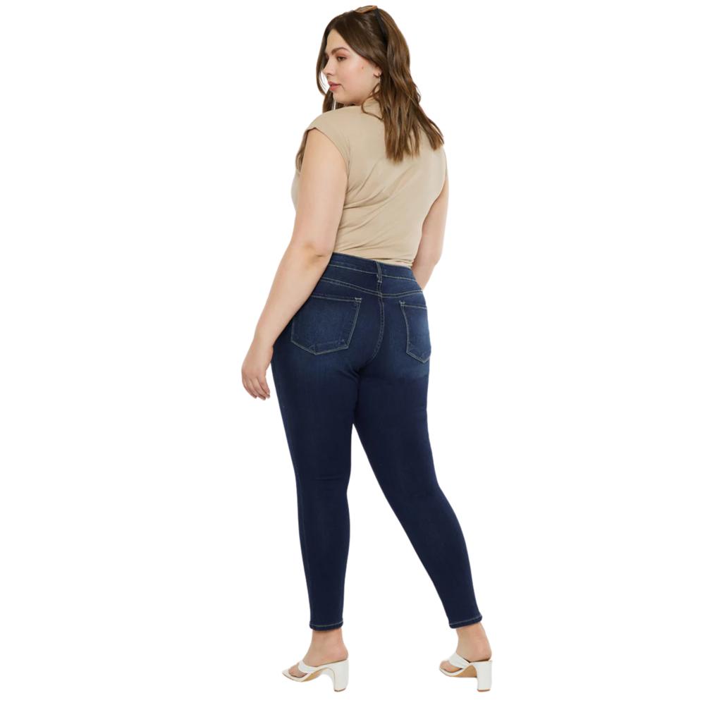 (PLUS SIZE) Faith Jeans Dark by KanCan 