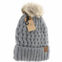 LIGHT GREY Latic Pom C.C Beanie | 10+ Colors