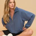  Filanna Half Zip Cozy Sweater