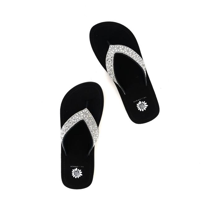 YELLOW BOX Jordan flip flops