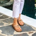 Size 7.5 YELLOW BOX Boho Flip Flops