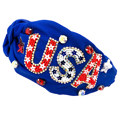  Patriotic USA Headbands | Patriotic Hair Accessories | Patriotic Fashion Accessories | USA Themed Accessories | July 4th Headband | Red White & Blue Headband | Patriotic Theme Gifts | USA Headbands