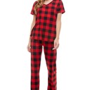Medium Red Festive Check Pajamas| S-L