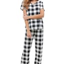  Festive Check Pajamas| S-L