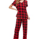  Festive Check Pajamas| S-L