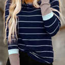 Blue Medium Blair Ribbed Top| S-XL