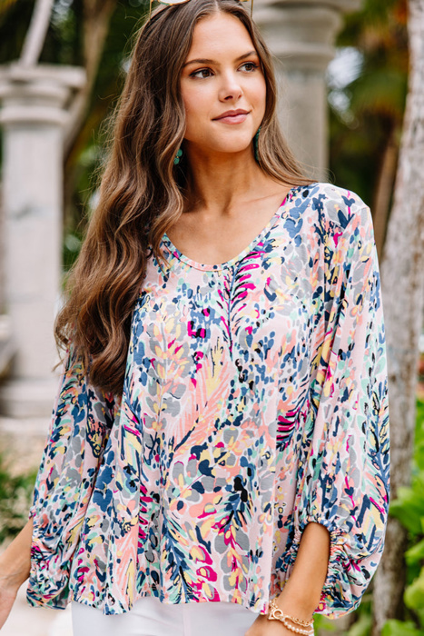 Botanical Print Blouse| S-XL