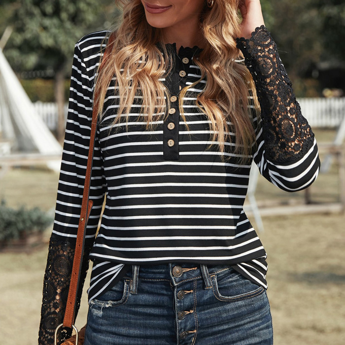 Stevie Striped Top| S-2XL