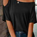  Weekend Flirt One Shoulder Tee| S-XL