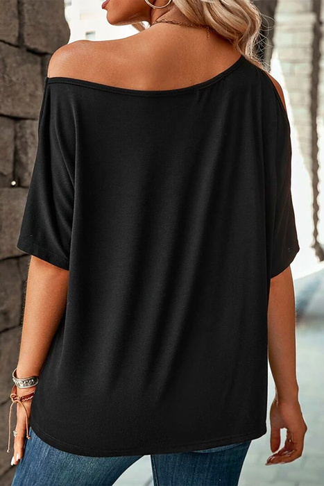 Weekend Flirt One Shoulder Tee| S-XL