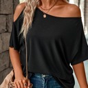  Weekend Flirt One Shoulder Tee| S-XL