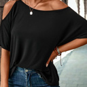  Weekend Flirt One Shoulder Tee| S-XL