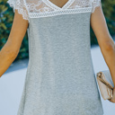  Hollis Lace Trim Top| S-2XL