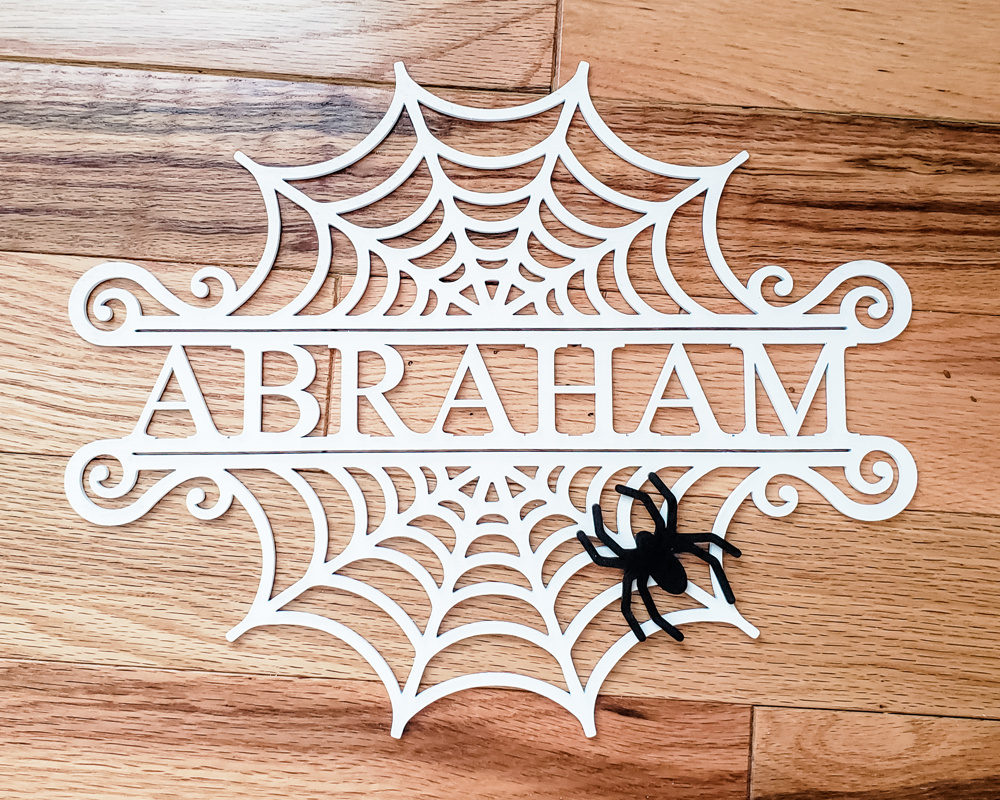 Halloween Spider Web Door Hanger