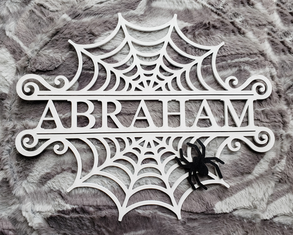 Halloween Spider Web Door Hanger