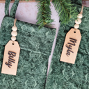  Beaded Stocking Name Tag