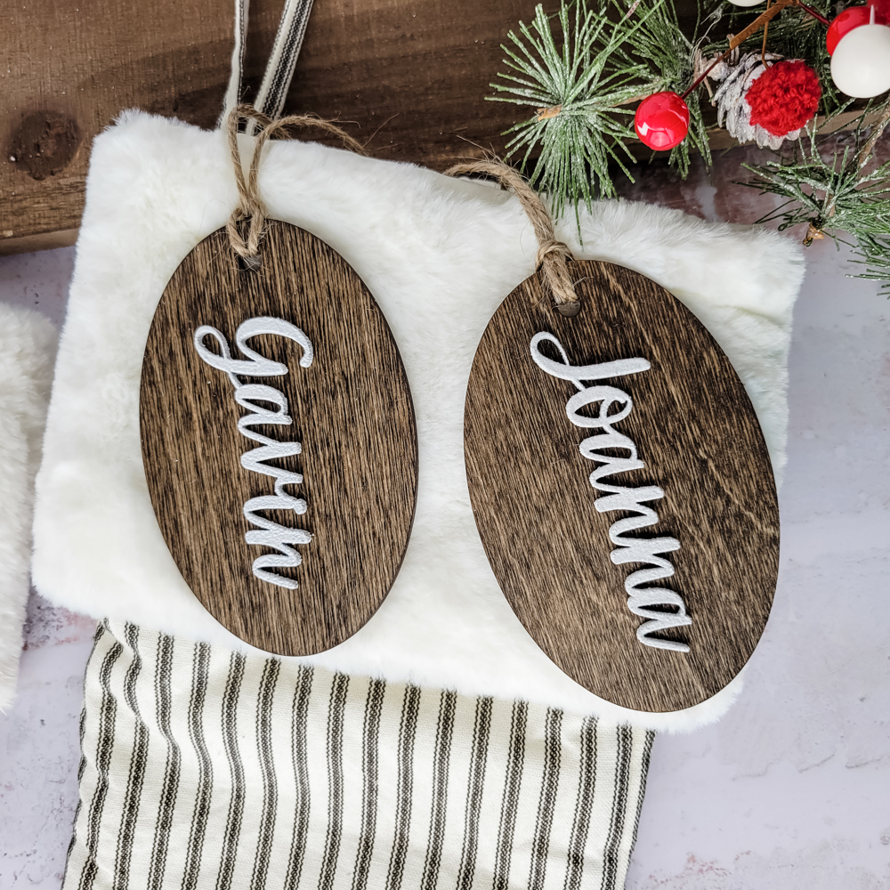 Personalized Stocking Name Tags