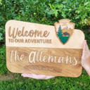  Welcome to Our Adventure National Park Themed Sign