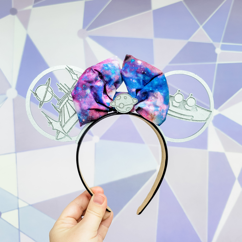 Space Mountain Ears Minnie Ears Headband