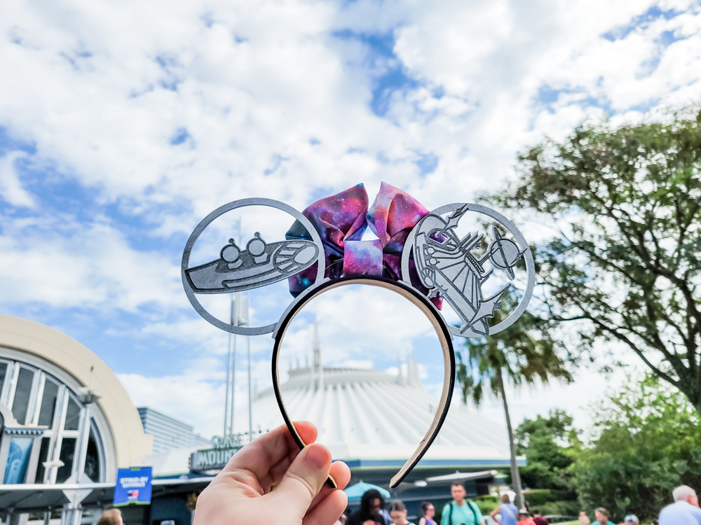 Space Mountain Ears Minnie Ears Headband