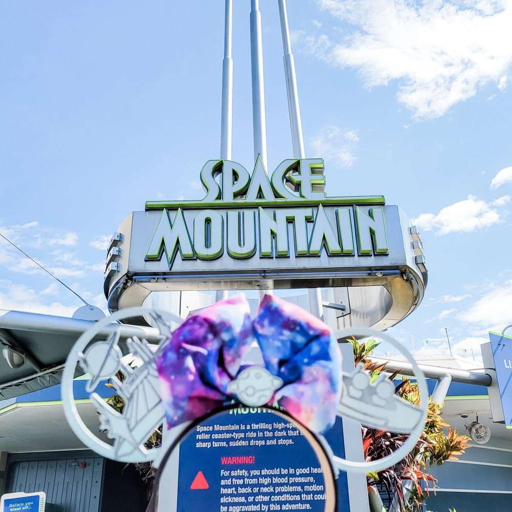 Space Mountain Ears Minnie Ears Headband