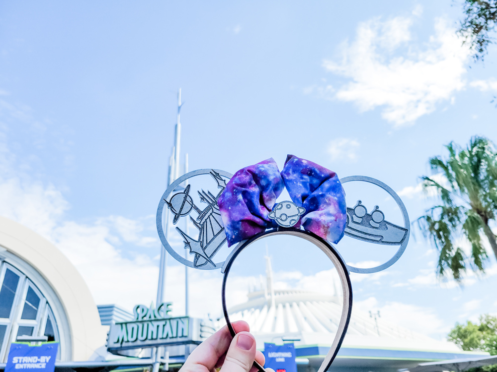 Space Mountain Ears Minnie Ears Headband