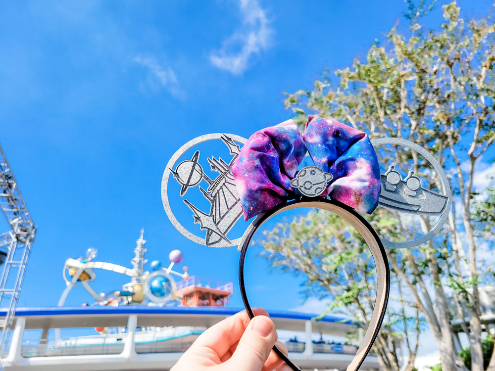 Space Mountain Ears Minnie Ears Headband