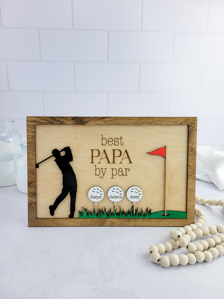 Best By Par Sign for Dad