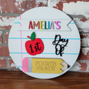  Personalized Back to School Sign, Interchangeable Back to School Sign, First Day of School Photo Prop