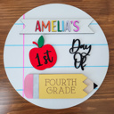 3-piece Personalized Back to School Sign, Interchangeable Back to School Sign, First Day of School Photo Prop