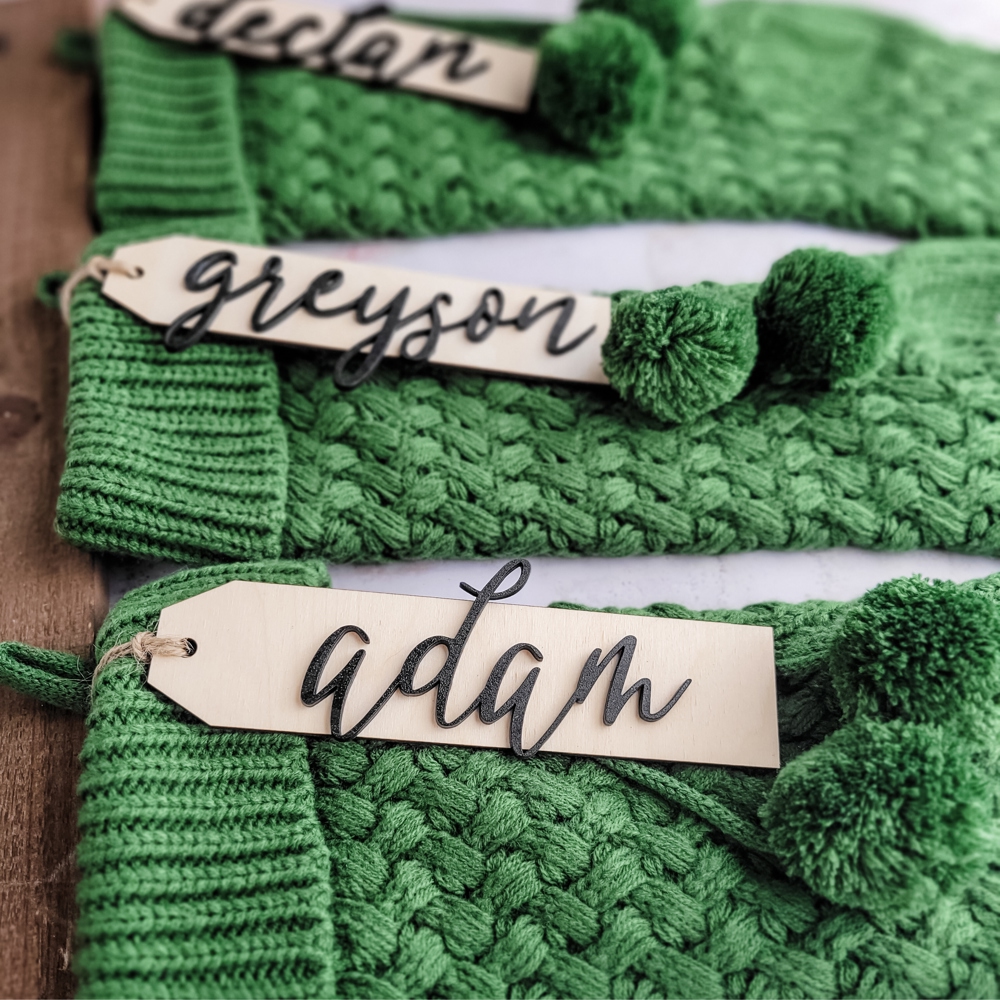 Personalized Stocking Name Tags