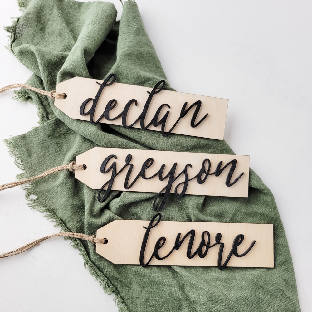 Personalized Stocking Name Tags