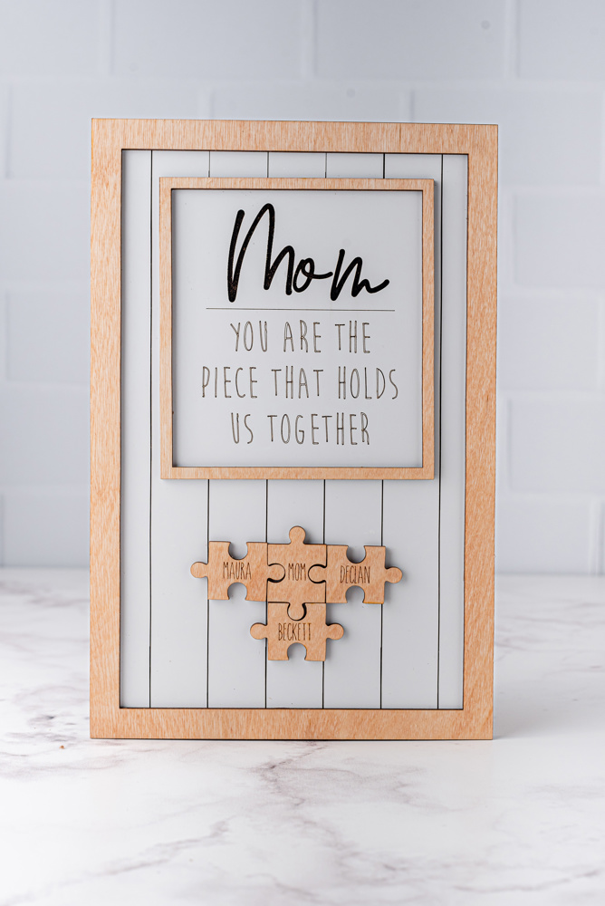 Personalized Puzzle Sign for Mom