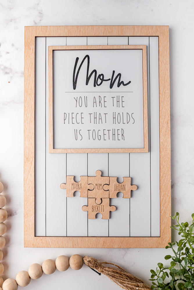 Personalized Puzzle Sign for Mom