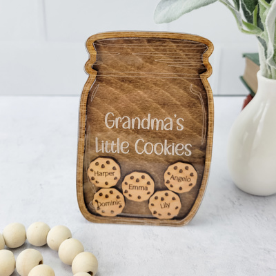 Grandkids Magnet, Wood Family Magnet