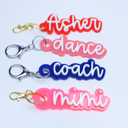  Personalized Name Acrylic Keychain Bag Tag 