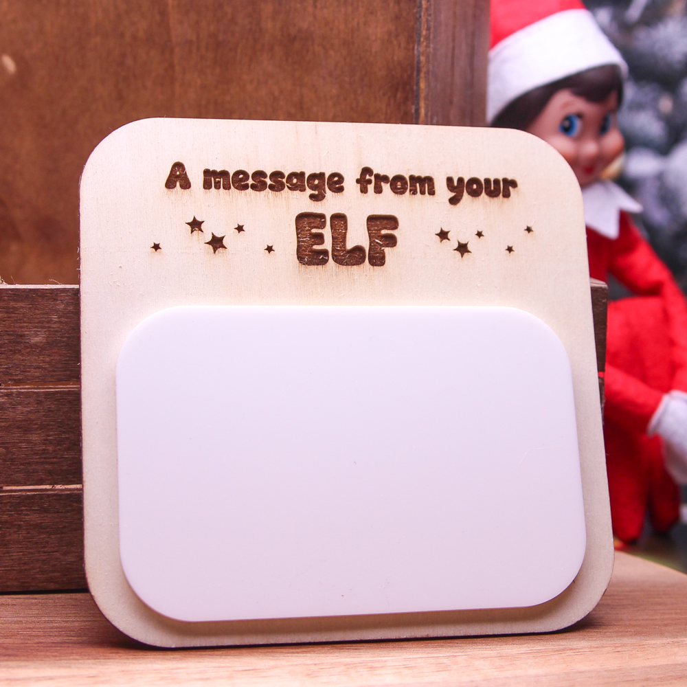 Personalized Elf Message White Board