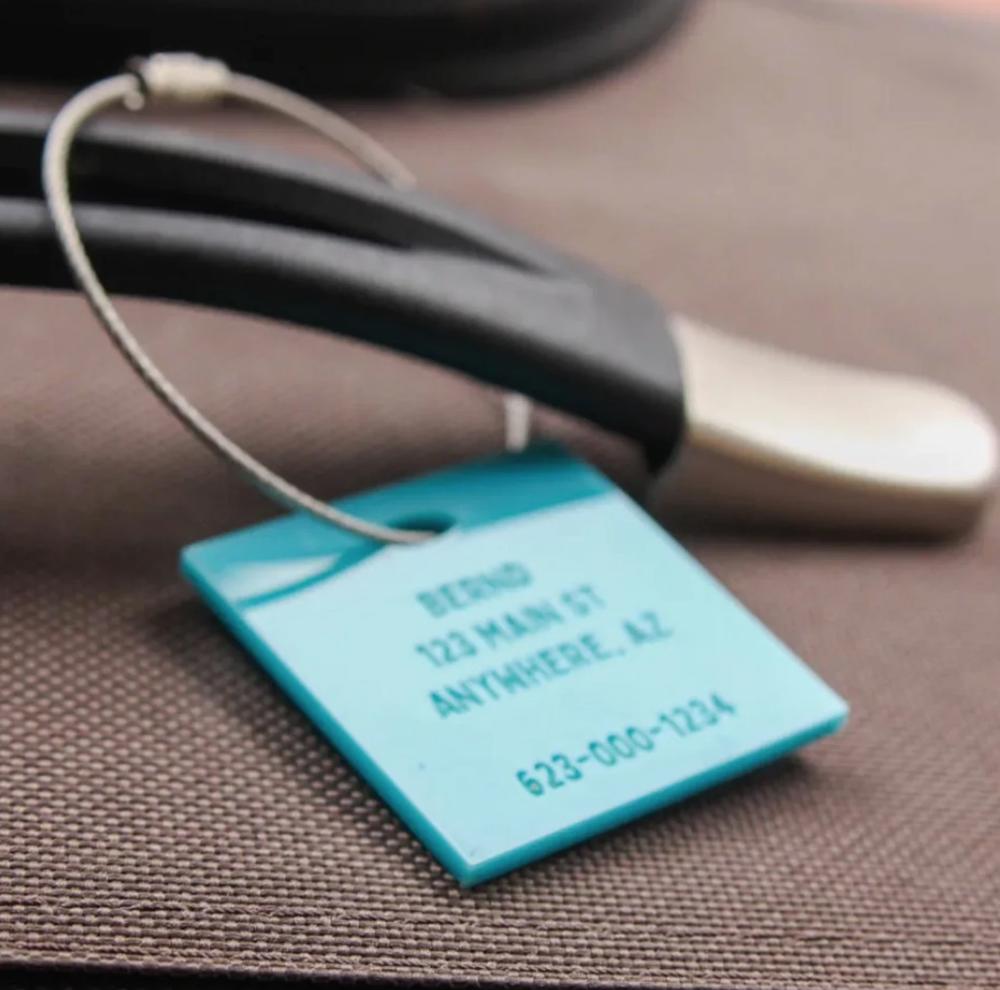 Personalized Acrylic Luggage Tag